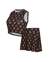 Concepts Sport Women's Black Baltimore Orioles Knit Tank Top and Skort Set