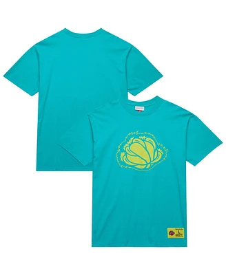 Mitchell & Ness Men's Turquoise Vancouver Grizzlies Hardwood Classics Neon Nights Premium T-Shirt