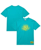 Mitchell & Ness Men's Turquoise Vancouver Grizzlies Hardwood Classics Neon Nights Premium T-Shirt