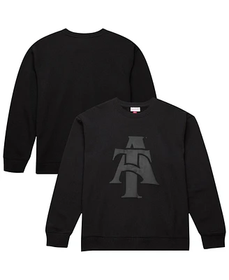 Mitchell & Ness Men's Black North Carolina A&T Aggies Puff Print Fleece Pullover Sweatshirt