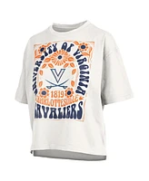 Pressbox Women's White Virginia Cavaliers Harmony Oversized T-Shirt