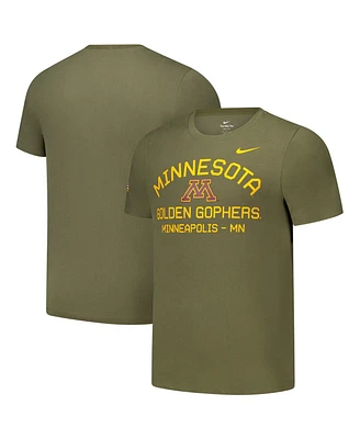 Nike Men's Olive Minnesota Golden Gophers 2024 Military Appreciation Performance T-Shirt