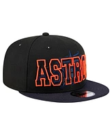 New Era Men's Black Houston Astros Splatter 9FIFTY Snapback Hat
