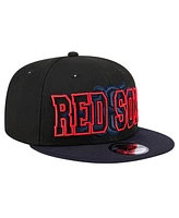 New Era Men's Black Boston Red Sox Splatter 9FIFTY Snapback Hat