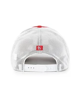 '47 Brand Men's Red/White St. Louis Cardinals Scratch Adjustable Trucker Hat