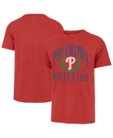 '47 Brand Men's Red Philadelphia Phillies Pitchout Franklin T-Shirt