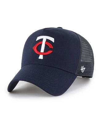 '47 Brand Men's Navy Minnesota Twins Ballpark Offside Adjustable Trucker Hat