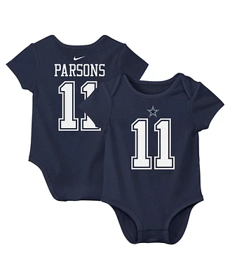 Nike Big Boys and Girls Micah Parsons Navy Dallas Cowboys Player Name Number Bodysuit