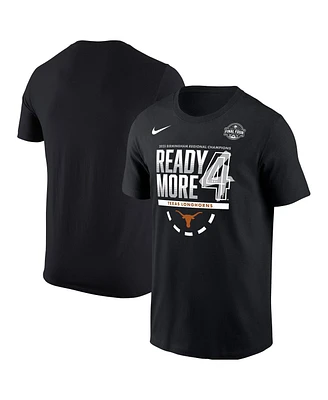 Nike Men's Black Texas Longhorns 2025 Ncaa Women's Basketball Tournament March Madness Final Four Regional Champions Locker Room T-Shirt