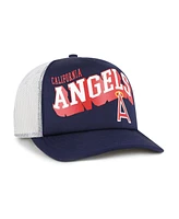 '47 Brand Men's Navy Los Angeles Angels Meander Foam Trucker Snapback Hat