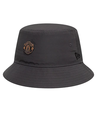 New Era Men's Gray Manchester United Bronze Bucket Hat