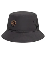 New Era Men's Gray Manchester United Bronze Bucket Hat