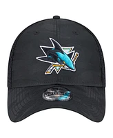 New Era Men's Black San Jose Sharks Active Subtle Camo 39THIRTY Flex Hat