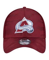 New Era Men's Burgundy Colorado Avalanche Active Subtle Camo 39THIRTY Flex Hat
