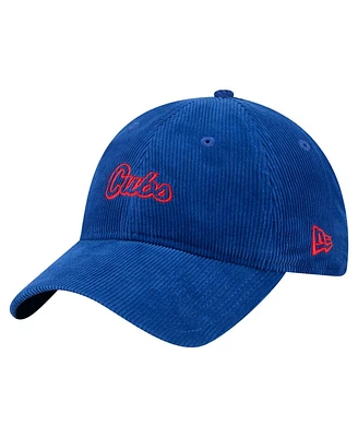New Era Women's Royal Chicago Cubs Corduroy 9TWENTY Adjustable Hat