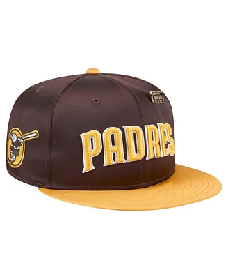 New Era Men's Brown/Gold San Diego Padres Satin 59FIFTY Fitted Hat
