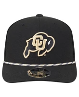 New Era Men's Black Colorado Buffaloes Game Day Multi-Rope 9SEVENTY Stretch-Snap Hat