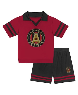 Outerstuff Toddler Red Atlanta United Fc Charming Dude Top and Short Set