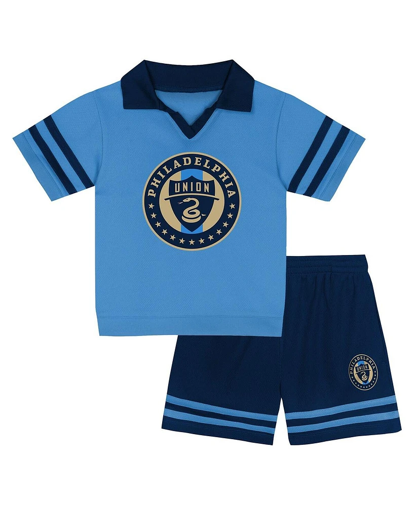 Outerstuff Toddler Blue Philadelphia Union Charming Dude Top and Short Set