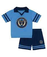 Outerstuff Toddler Blue Philadelphia Union Charming Dude Top and Short Set