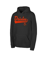 Outerstuff Big Boys and Girls Black Baltimore Orioles Tailor Made Fleece Pullover Hoodie