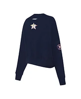 Pro Standard Women's Navy Houston Astros Game Day Classics Crewneck Pullover Sweatshirt