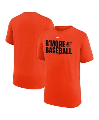 Nike Big Boys and Girls Orange Baltimore Orioles Local Legend T-Shirt