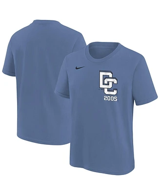 Nike Big Boys and Girls Blue Washington Nationals 2025 City Connect Wordmark T-Shirt