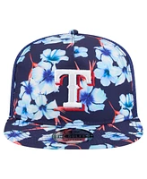 New Era Men's Royal Texas Rangers Adventure Pattern Golfer Trucker Snapback Hat