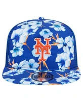 New Era Men's Royal New York Mets Adventure Pattern Golfer Trucker Snapback Hat