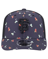 New Era Men's Black San Francisco Giants Adventure Drinks Pattern 9SEVENTY Stretch-Snap Hat