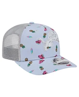 New Era Men's Light Blue Detroit Lions Adventure Surfboard 9SEVENTY Adjustable Hat