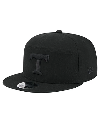 New Era Men's Black Tennessee Volunteers Adventure Canvas Split Panel 9FIFTY Snapback Hat