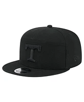 New Era Men's Black Tennessee Volunteers Adventure Canvas Split Panel 9FIFTY Snapback Hat