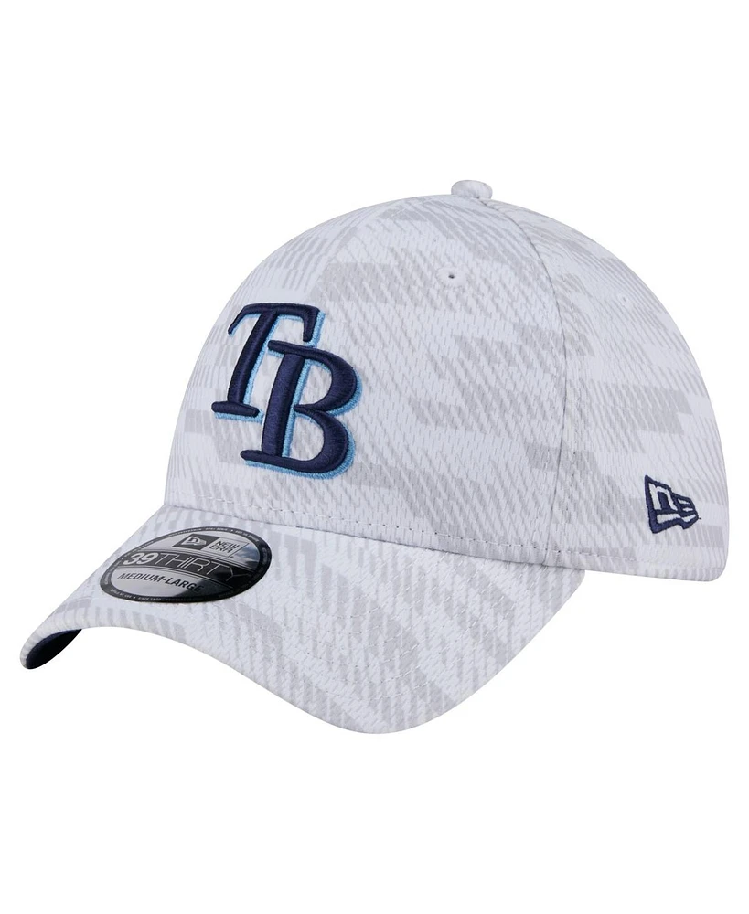 New Era Men's White Tampa Bay Rays Graded 39THIRTY Flex Hat