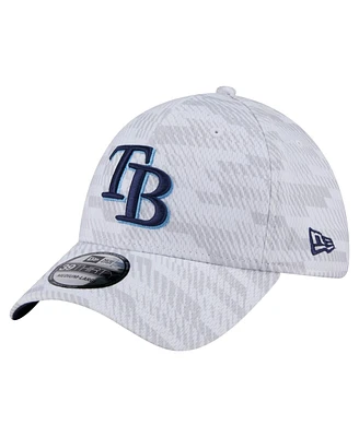 New Era Men's White Tampa Bay Rays Graded 39THIRTY Flex Hat
