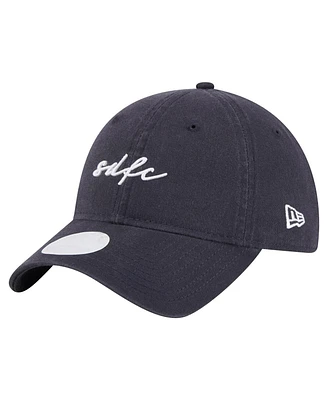 New Era Women's Navy San Diego Fc Script 9TWENTY Adjustable Hat