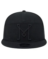 New Era Men's Black Inter Miami Cf Canvas 9FIFTY Snapback Hat