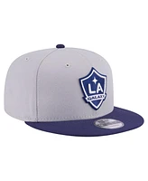 New Era Men's Gray La Galaxy Color Pack Two-Tone 9FIFTY Snapback Hat