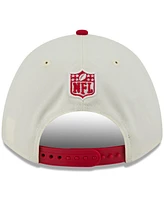 New Era Men's Cream/Scarlet San Francisco 49ers 2025 Nfl Draft 9FORTY A-Frame M-Crown Adjustable Hat
