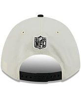 New Era Men's Cream/Black New Orleans Saints 2025 Nfl Draft 9FORTY A-Frame M-Crown Adjustable Hat