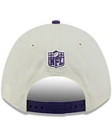 New Era Men's Cream/Purple Minnesota Vikings 2025 Nfl Draft 9FORTY A-Frame M-Crown Adjustable Hat