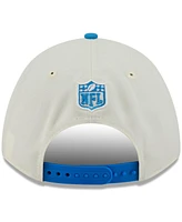 New Era Men's Cream/Powder Blue Los Angeles Chargers 2025 Nfl Draft 9FORTY A-Frame M-Crown Adjustable Hat