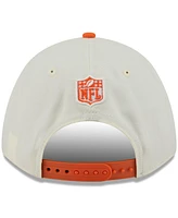 New Era Men's Cream/Orange Denver Broncos 2025 Nfl Draft 9FORTY A-Frame M-Crown Adjustable Hat