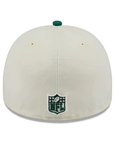 New Era Men's Cream/Green York Jets 2025 Nfl Draft A-Frame 59FIFTY Fitted Hat
