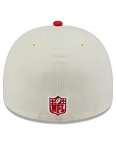New Era Men's Cream/Red Kansas City Chiefs 2025 Nfl Draft A-Frame 59FIFTY Fitted Hat