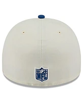 New Era Men's Cream/Royal Indianapolis Colts 2025 Nfl Draft A-Frame 59FIFTY Fitted Hat
