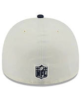 New Era Men's Cream/Navy Chicago Bears 2025 Nfl Draft A-Frame 59FIFTY Fitted Hat