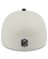 New Era Men's Cream/Black Atlanta Falcons 2025 Nfl Draft A-Frame 59FIFTY Fitted Hat