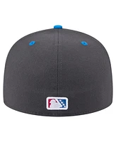 New Era Men's Gray/Blue San Antonio Missions Copa de la Diversion 59FIFTY Fitted Hat